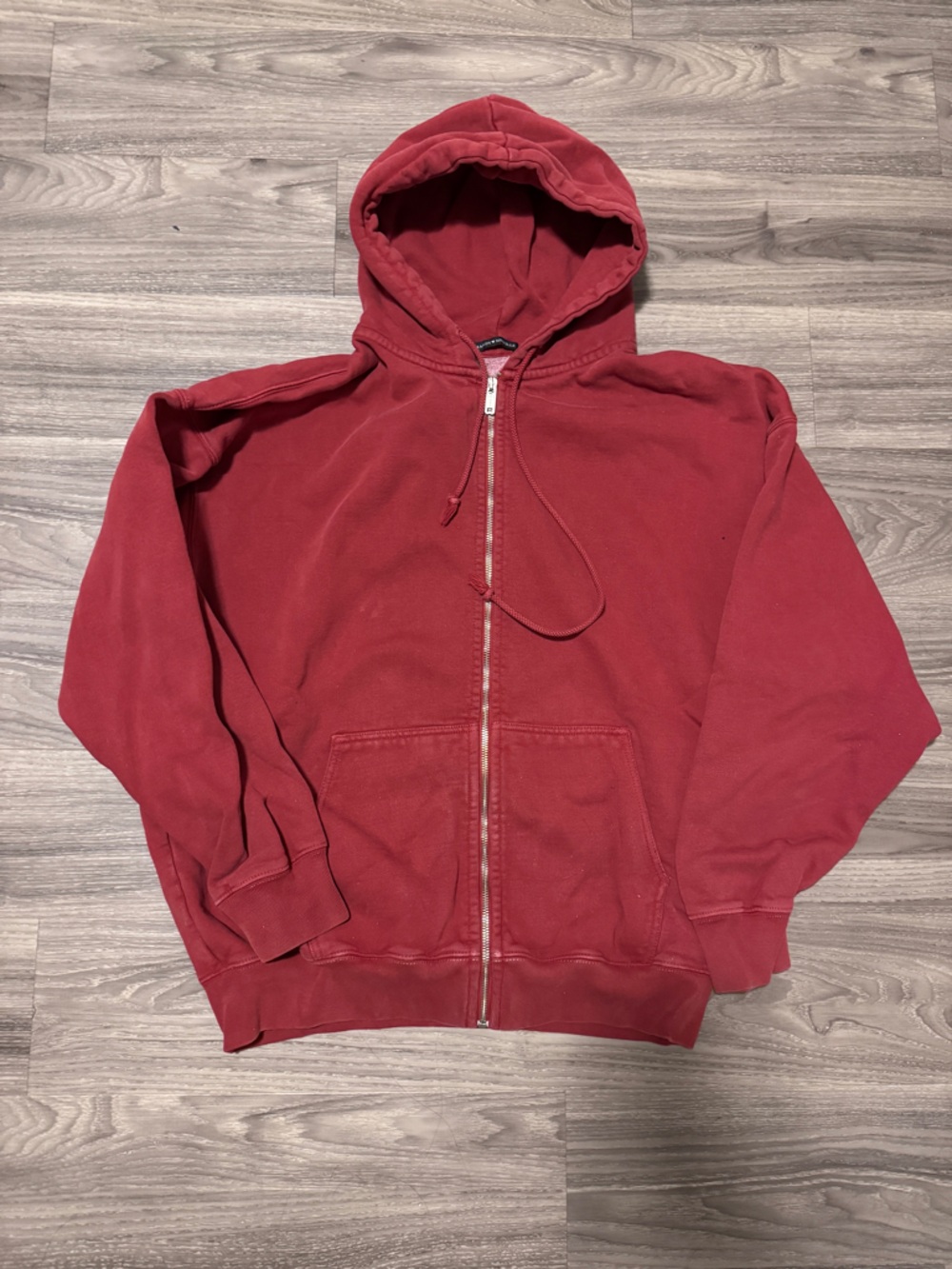 Red Zip-Up Hoodie